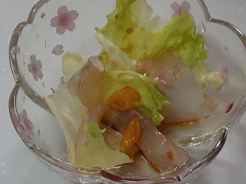 きんかん入り☆鯛のお刺身サラダ(^ー^)